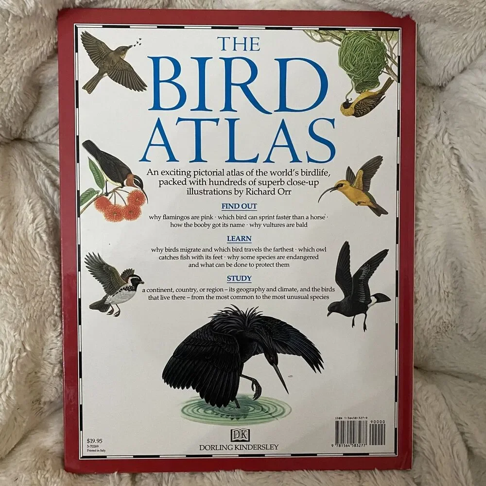 The Bird Atlas by Barbara Taylor – Illustrated by Richard Orr – Hardcover Nature